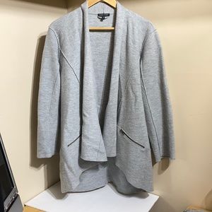 Eileen Fisher 100% Merino Wool Gray Cardigan Medium